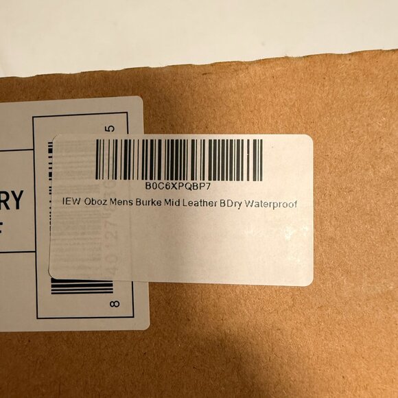 Oboz Burke Mid Leather B-Dry Men's Shoes Granite Size 10.5 - Picture 10 of 11